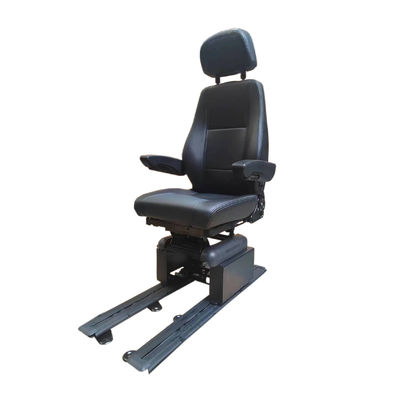 Black Marine Air Ride Seat S802 Kulit Air Suspension Boat Seat