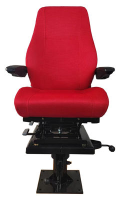 360 Rotate Train Driver Seat Red Static Seat S802 Dasar yang dapat disesuaikan