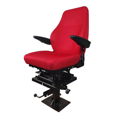 Red Static Seat S802 Rotation Train Driver Seat dengan Pengaturan Backrest