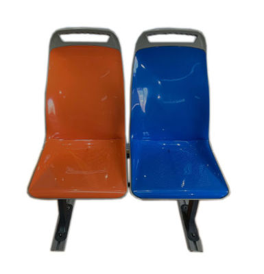 Single Double City Bus Seat Orange Blue Public Bus Seats ABS Plastik