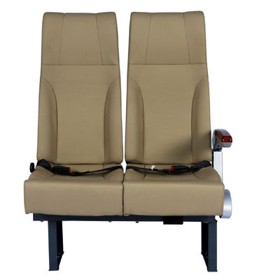 Tempat duduk mini bus yang nyaman Tempat duduk penumpang warna beige Bahan PU