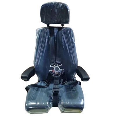Kursi Simulator Pesawat Kulit Hitam Motion Seat Untuk Simulator Penerbangan